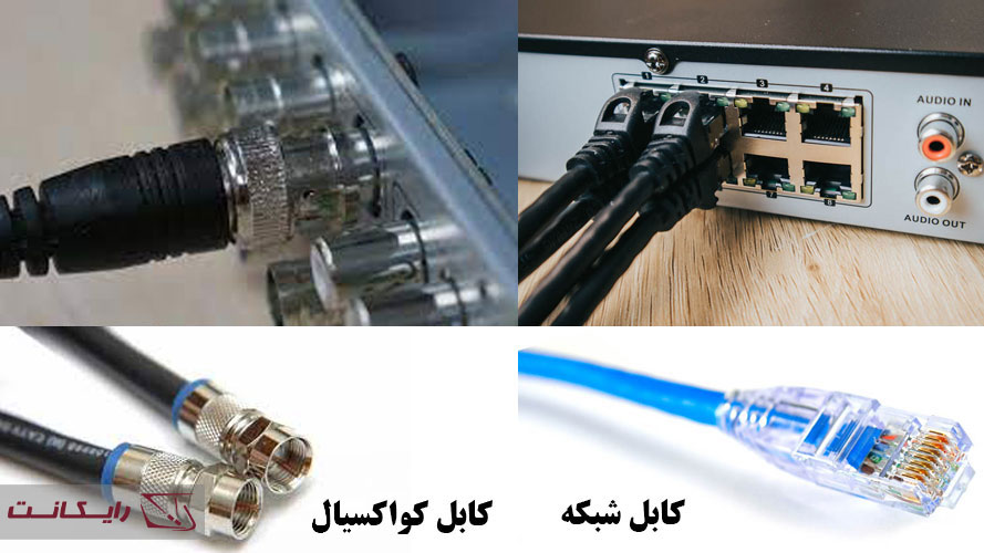 اتصال کابل به DVR