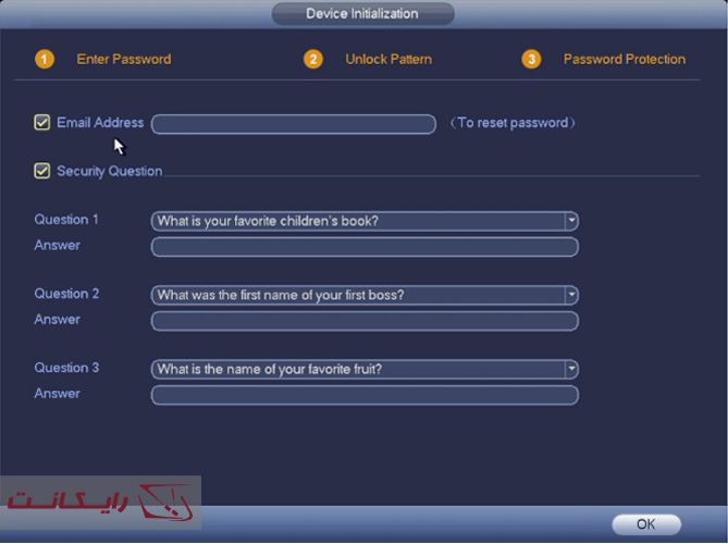 3-راه اندازی اولیه NVR  داهوا