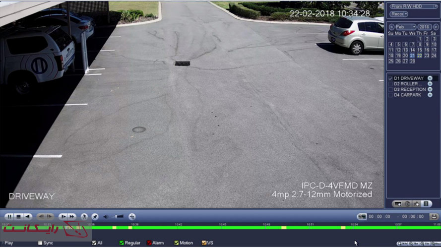 4-بررسی فیلم‌ NVR داهوا